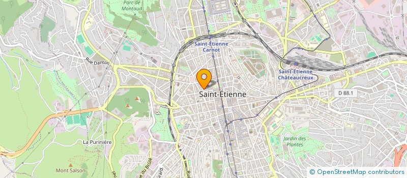 localisation de l'entreprise UNION ETUDIANTE LIGERIENNE ( UEL )  SAINT-ETIENNE