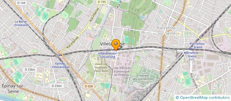 localisation de l'entreprise UNION ETUDIANTE PARIS 13 à VILLETANEUSE