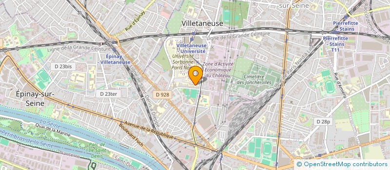 localisation de l'entreprise UNION ETUDIANTE PARIS 8 (UE P8) à VILLETANEUSE