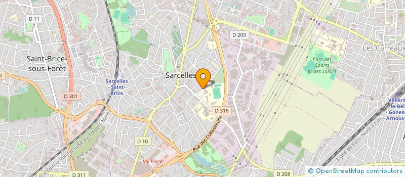 localisation de l'entreprise UNION EUROPEENNE DE BATIMENT à SARCELLES
