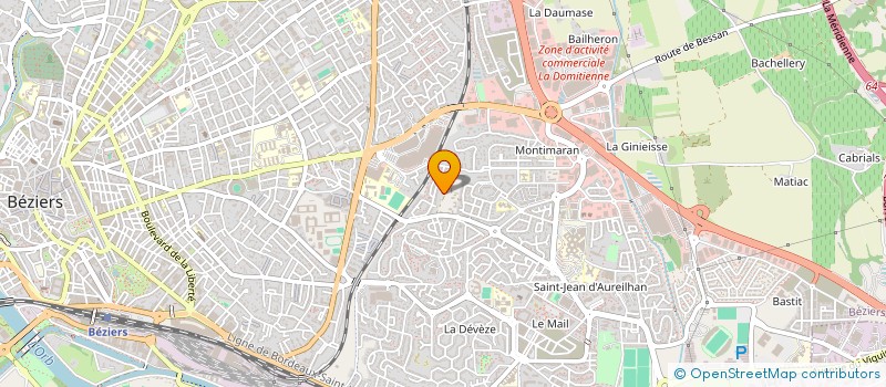 localisation de l'entreprise UNION  EXPLOITANTS  GEANT BEZIERS  BEZIERS