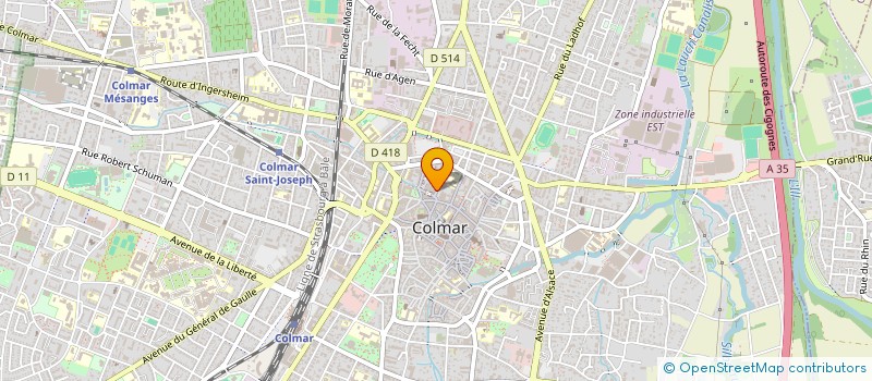 localisation de l'entreprise UNION F F INGENIERIE  COLMAR