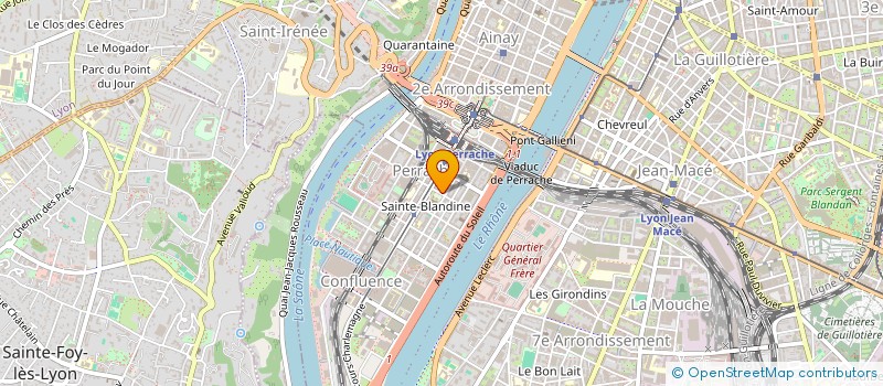 localisation de l'entreprise UNION FAMILIALE DE PERRACHE à LYON