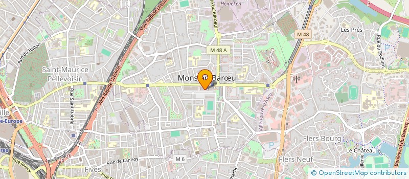 localisation de l'entreprise UNION FAMILLE LAIQUE TCG METROPOL NORD  MONS-EN-BARUL