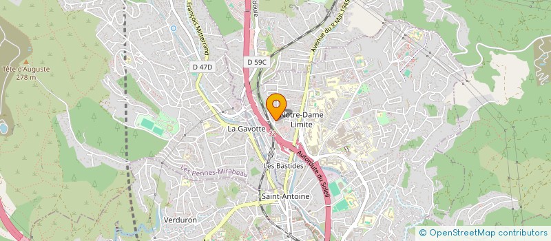 localisation de l'entreprise UNION FED CTRES DEVEL INSPEC TECHN AUTOM à MARSEILLE