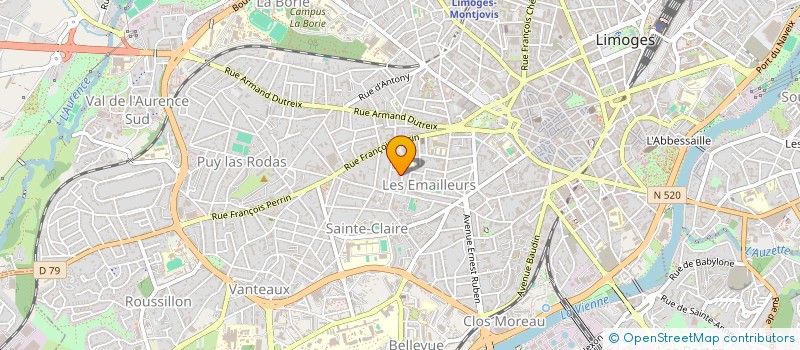 localisation de l'entreprise UNION FEDER CONSOMMATEURS QUE CHOISIR 87 à LIMOGES