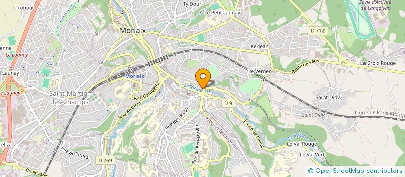 localisation de l'entreprise UNION FEDERALE ANCIENS COMBATTANTS VICTIMES DE GUERRE FINISTERE à MORLAIX
