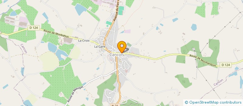localisation de l'entreprise UNION FEDERALE CANCONNAISE DES ANCIENS COMBATTANTS ET VICTIMES DE GUERRE  CANCON