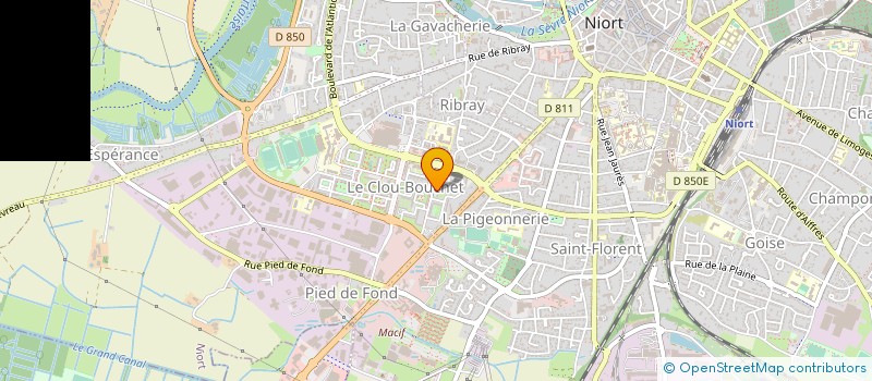 localisation de l'entreprise UNION FEDERALE DE CONSOMMATEURS  NIORT