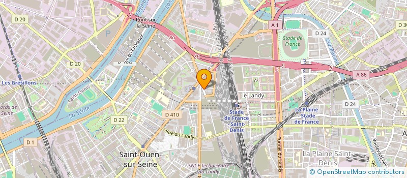 localisation de l'entreprise UNION FEDERALE DES CHEMINOTS ET ACTIVITES COMPLEMENTAIRES  SAINT-DENIS