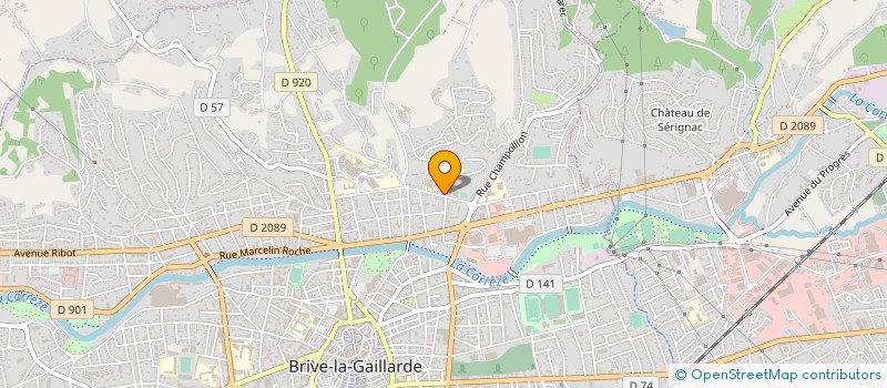 localisation de l'entreprise UNION FEDERALE DES CONSOMMATEURS QUE CHOISIR CORREZE  BRIVE-LA-GAILLARDE