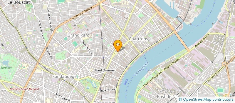 localisation de l'entreprise UNION FEDERALE DES CONSOMMATEURS QUE CHOISIR DE LA GIRONDE à BORDEAUX