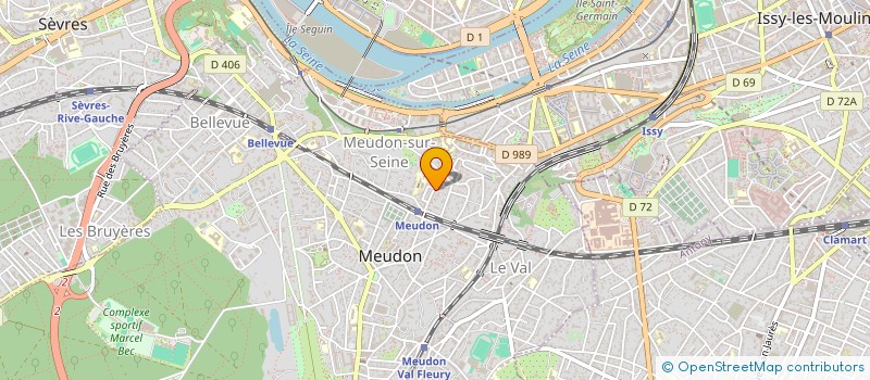 localisation de l'entreprise UNION FEDERALE DES CONSOMMATEURS QUE CHOISIR - MEUDON - ISSY-LES-MOULINEAUX - VANVES - MALAKOFF  MEUDON