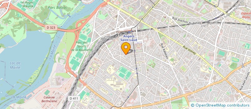 localisation de l'entreprise UNION FEDERALE DES CONSOMMATEURS -   QUE CHOISIR REGION DES PAYS DE LA LOIRE à ANGERS