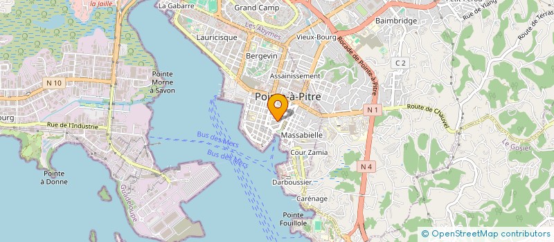 localisation de l'entreprise UNION FEDERALE GUADELOUPEENNE DES ANCIENS COMBATTANTS ET VICTIMES DE GUERRE à POINTE-A-PITRE