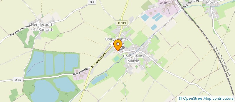 localisation de l'entreprise UNION FEMININE DE L'ARTOIS  BOIRY-SAINTE-RICTRUDE