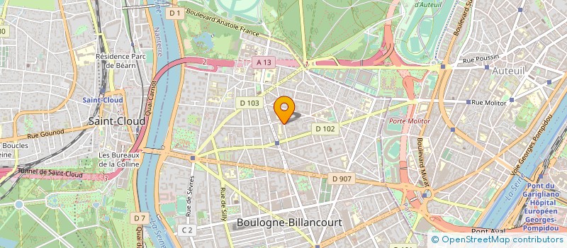 localisation de l'entreprise UNION FIDUCIAIRE DE REVISION  BOULOGNE-BILLANCOURT