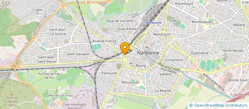 localisation de l'entreprise UNION FINANCE CONSEIL  NARBONNE