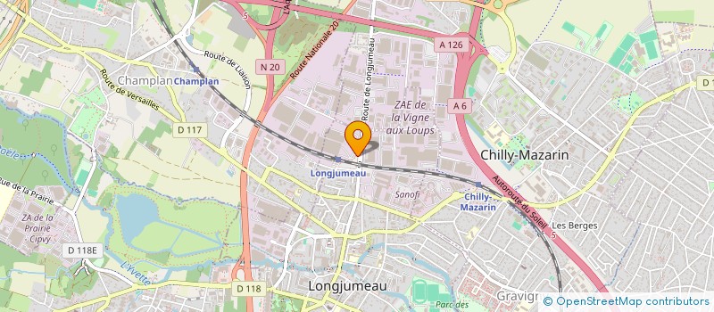 localisation de l'entreprise UNION FINANCIERE CODEC à LONGJUMEAU