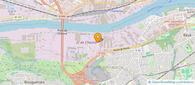 localisation de l'entreprise UNION FLUVIALE ET MARITIME DE L'OUEST à NANTES