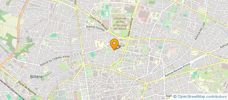 localisation de l'entreprise UNION FONCIERE AQUITAINE à PAU