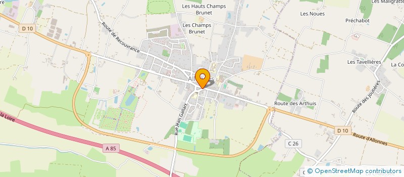 localisation de l'entreprise UNION FOOTBALL ALLONNES- BRAIN/ALLONNES  ALLONNES