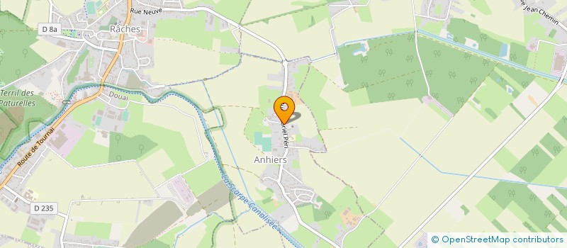 localisation de l'entreprise UNION FOOTBALL ANHIERS RACHES  ANHIERS