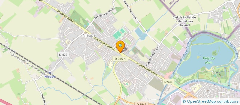 localisation de l'entreprise UNION FOOTBALL CLUB NIEPPOIS  NIEPPE