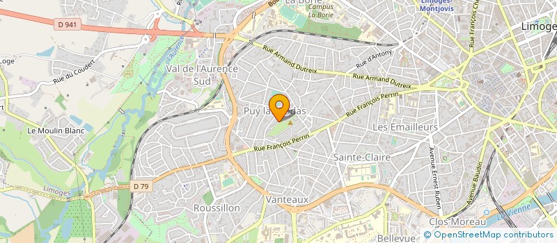 localisation de l'entreprise UNION FOYERS ET RESIDENCES  LIMOGES