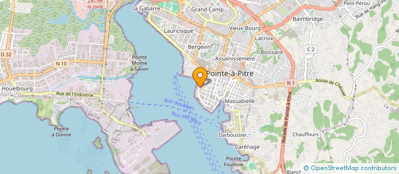 localisation de l'entreprise UNION FR OEUVRES LAIQUE EDUCAT PHYSIQUE à POINTE-A-PITRE