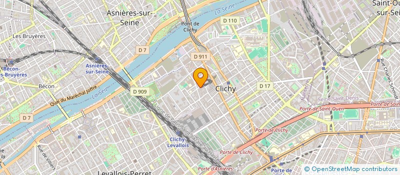 localisation de l'entreprise UNION FRANC ASS COMBATTANTS VICTIMES à CLICHY