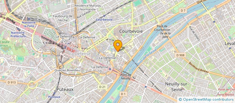 localisation de l'entreprise UNION FRANC INDUS MISE FORME METAUX OUTI à COURBEVOIE