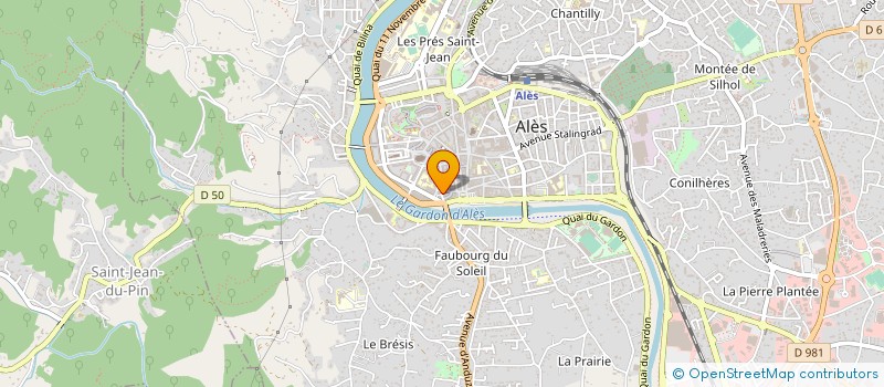 localisation de l'entreprise UNION FRANCAISE DE FRANCOMBAT  ALES