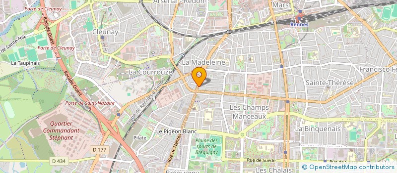 localisation de l'entreprise UNION FRANCAISE DES ASSOCIATIONS DE COMBATTANTS ET DE VICTIMES DE GUERRE-UNION DEPARTEMENTALE D'ILLE-ET-VILAINE à RENNES
