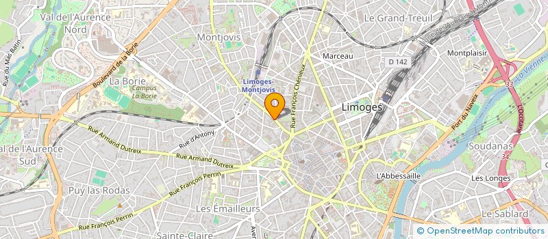 localisation de l'entreprise UNION FRANCAISE DES ASSOCIATIONS DES COMBATTANTS COMBATTANTS DE LA LIBERATION ET VICTIMES DES DEUX GUERRES à LIMOGES