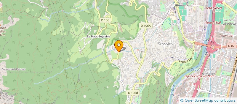 localisation de l'entreprise UNION FRANCAISE DES CENTRES DE VACANCES ET DE LOISIRS COMITE INTERDEPARTEMENTAL ISERE DROME ARDECHE à SEYSSINS