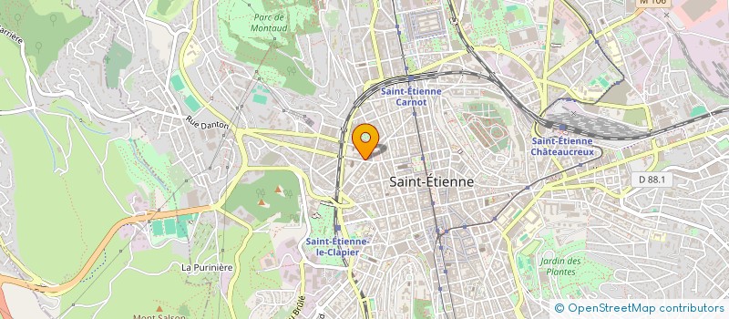 localisation de l'entreprise UNION FRANCAISE DES OEUVRES LAIQUES D'EDUCATION PHYSIQUE - UFOLEP LOIRE  SAINT-ETIENNE