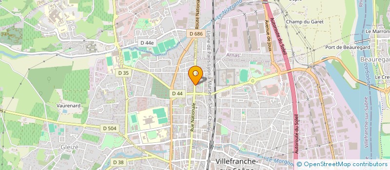 localisation de l'entreprise UNION FRANCAISE DES RETRAITES RHONE-ALPES - SECTION BEAUJOLAIS à VILLEFRANCHE-SUR-SAONE
