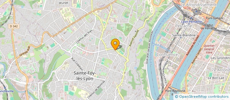 localisation de l'entreprise UNION FRANCAISE POUR LA SANTE BUCCO-DENTAIRE 69  SAINTE-FOY-LES-LYON