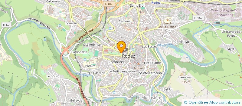 localisation de l'entreprise UNION FRANCAISE POUR LA SANTE BUCCO-DENTAIRE DE L'AVEYRON à RODEZ
