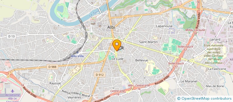 localisation de l'entreprise UNION FRANCAISE POUR LA SANTE BUCCO-DENTAIRE DU TARN (UFSBD 81) à ALBI