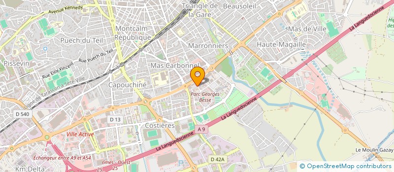 localisation de l'entreprise UNION FRANCAISE POUR LA SANTE BUCCO DENTAIRE OCCITANIE  NIMES