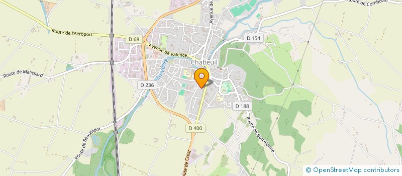 localisation de l'entreprise UNION FRANCAISE POUR LA SANTE BUCCODENTAIRE DROME ARDECHE - U.F.S.B.D. 26-07 à CHABEUIL