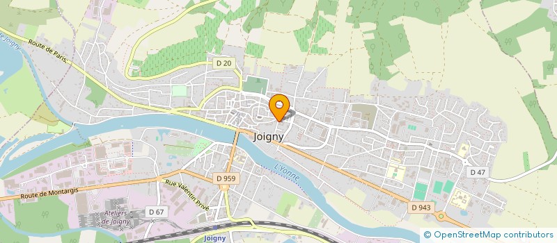 localisation de l'entreprise UNION FRANCAISE SANTE BUCCO DENTAIRE à JOIGNY