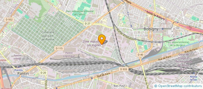 localisation de l'entreprise UNION FRANCE  BOBIGNY