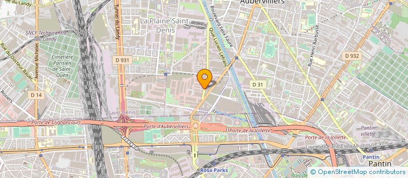 localisation de l'entreprise UNION FRANCO CHINOISE à AUBERVILLIERS