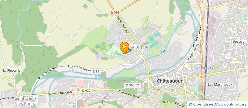 localisation de l'entreprise UNION FRANCO/PORTUGAISE SPORT ET LOISIR DUNOISE à CHATEAUDUN