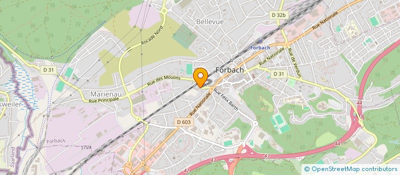 localisation de l'entreprise UNION FRANCO-TURC FORBACH  FORBACH