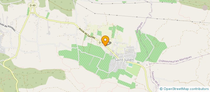 localisation de l'entreprise UNION FRATERNELLE DES TARGAIRES  MARTIGUES