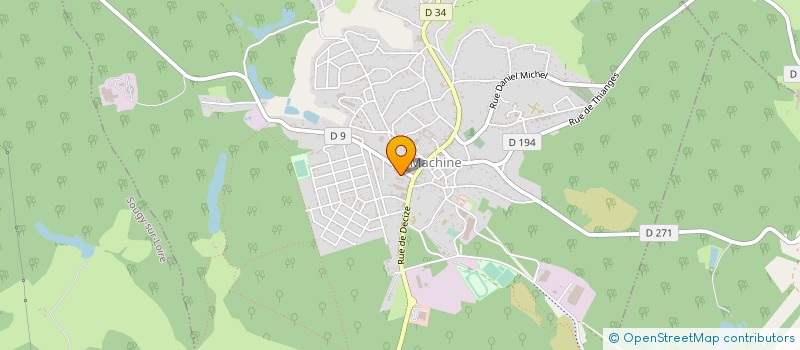 localisation de l'entreprise UNION FRATERNELLE MACHINOISE à LA MACHINE